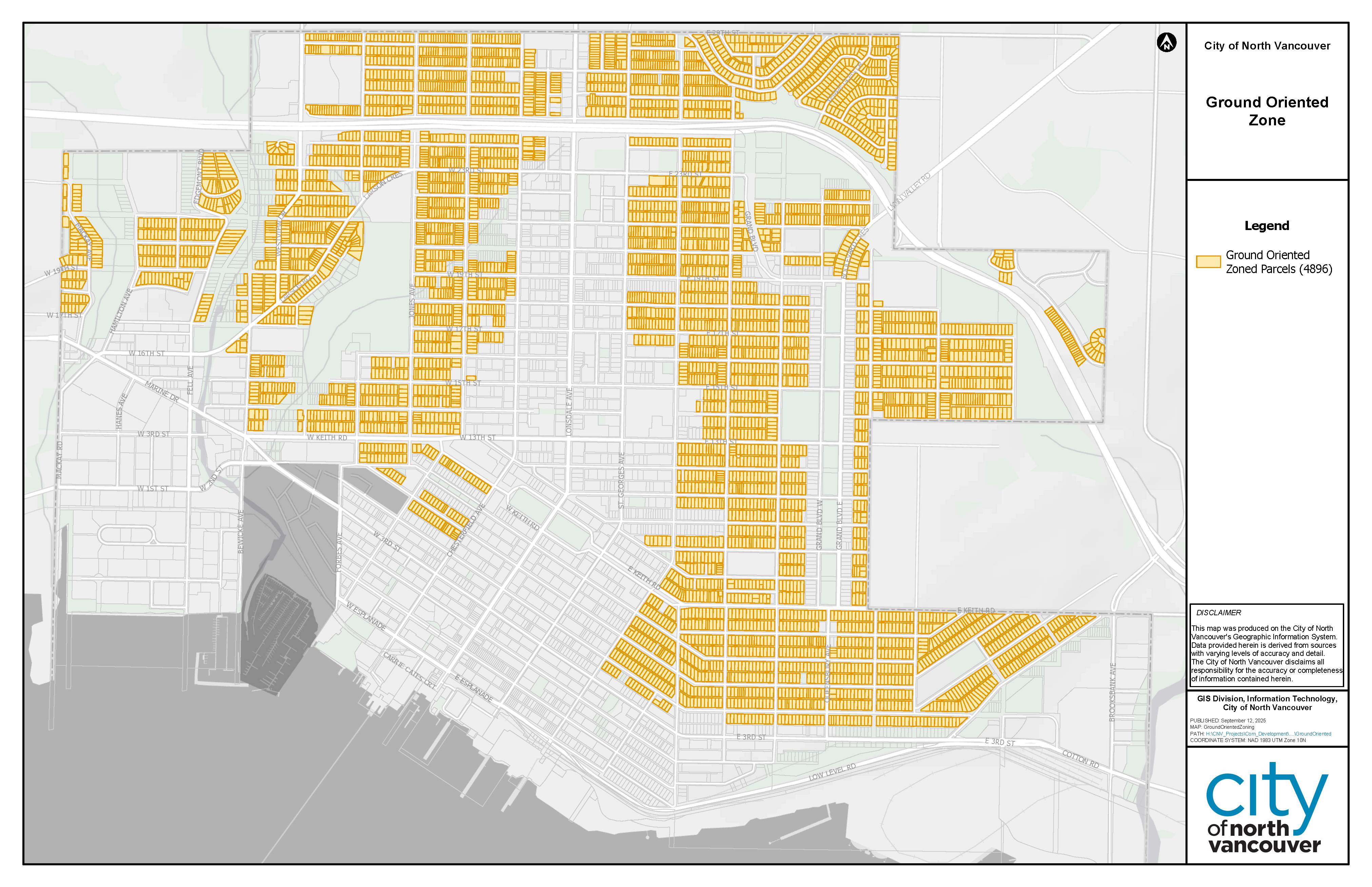 Ground Oriented Zone Map