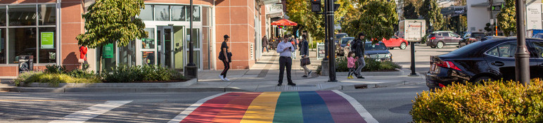 rainbow crosswalk