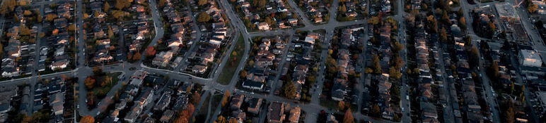 aerial view of CNV neighbourhood