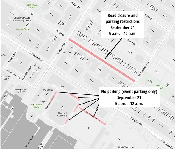 Map of street closures