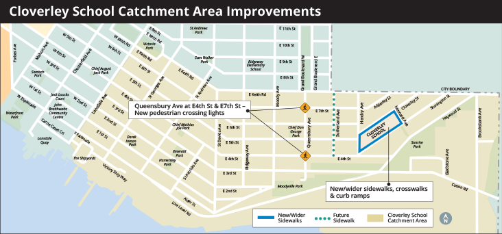 Cloverley School Catchment Area Improvements map